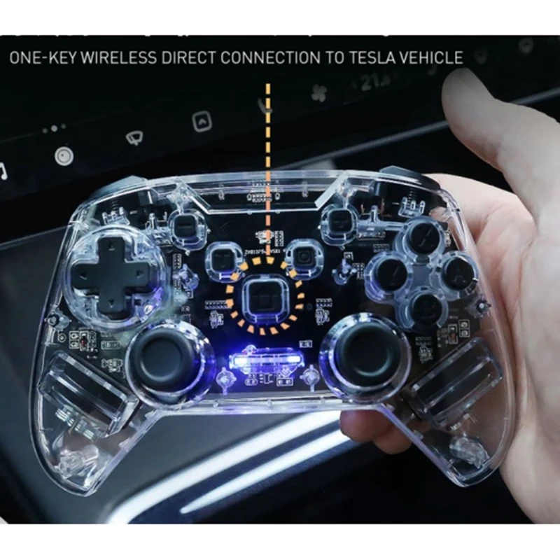 For Tesla Screen Controller Car PC Video Gamepad Joystick With Dual-Vibration For Tesla Model 3 Y X S Game Joystick