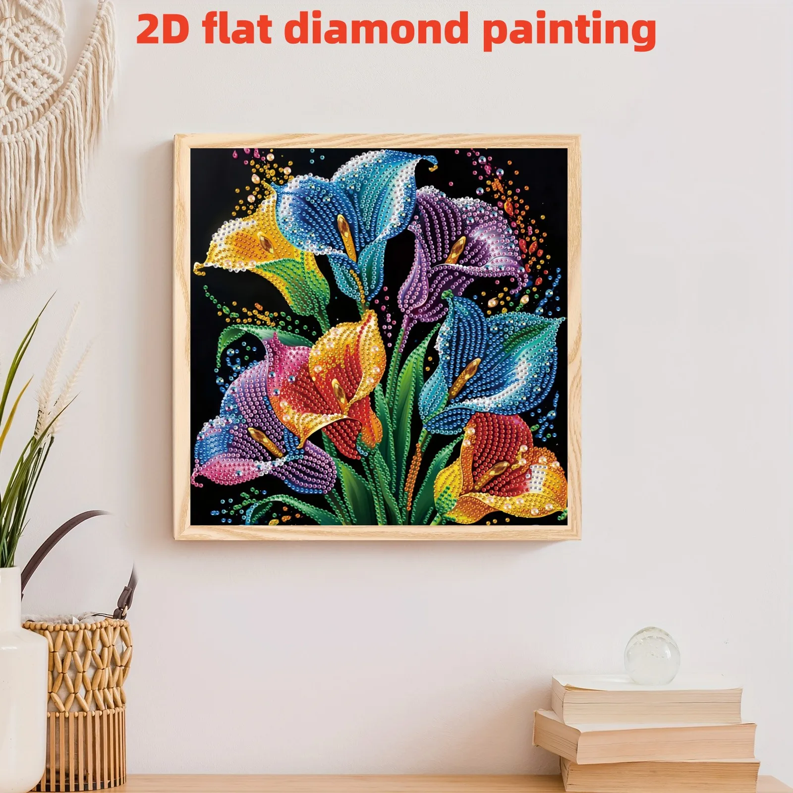 5D DIY Diamond Painting Set Color Calla Lotus Special Shape Diamond Artwork Gift Wall Decoration Home Decoration view 6