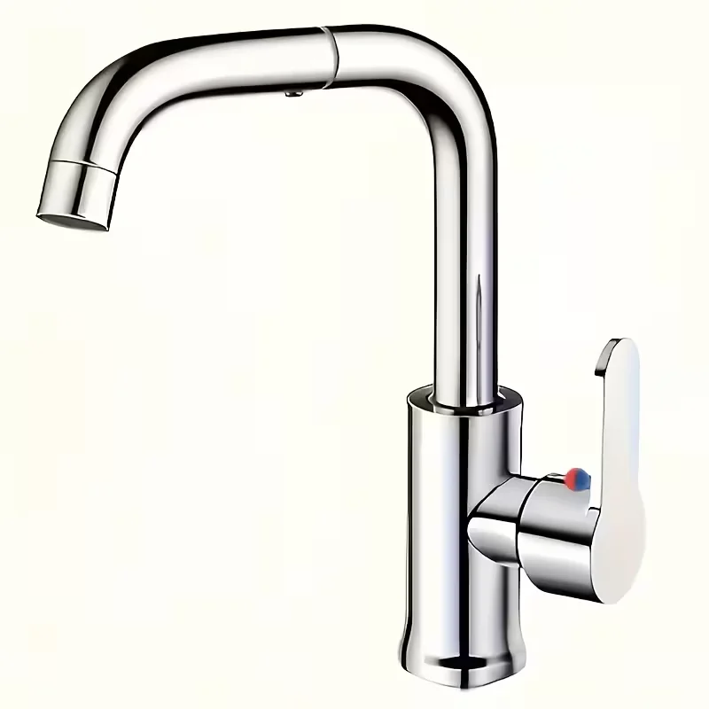Edelstahl-Dreharmatur-Set, 360-Grad-Drehbarer Badezimmer-Wasserhahn mit separater Heiß- und Kaltwasserregelung, integriertem G1/2-Anschluss – Detail 5