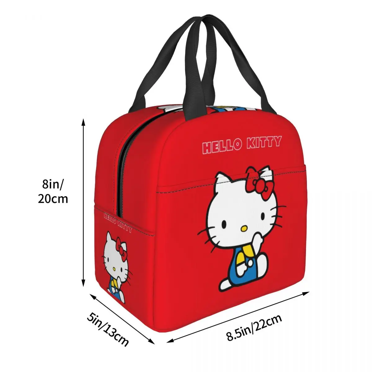 Изолированная сумка для обеда Kitty Anime Manga Cat для женщин, водонепроницаемый холодильник, термобокс для обеда, офисный пикник, путешествия