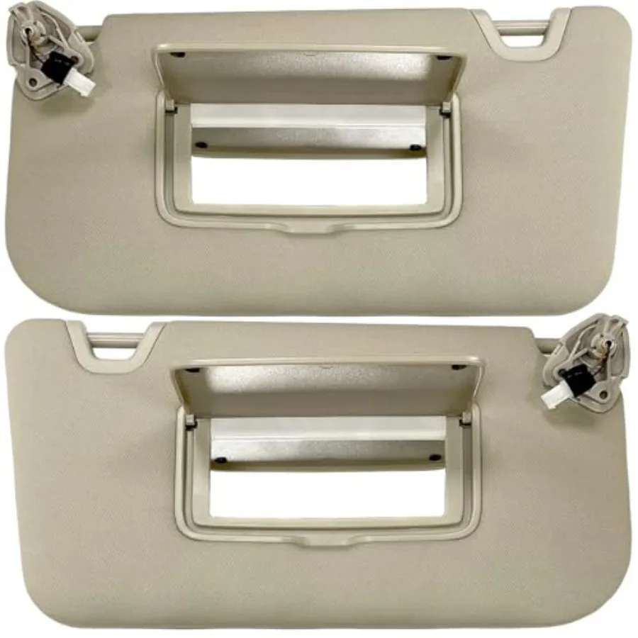 

Sun Visor for Nissan Rogue X-Trail 2014-2020 with Vanity Light and Makeup Mirror Beige Left and Right Side Compatible with 9640