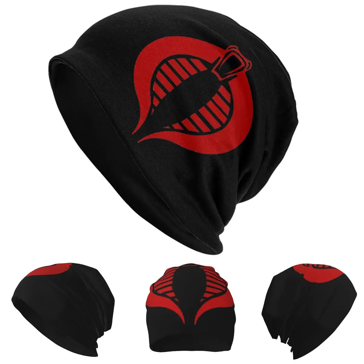 Gi Joe Cobra Enemy Logo Unisex Adult Beanies Caps Knitted Bonnet Hat Warm Hip Hop Autumn Winter Outdoor Skullies Hats