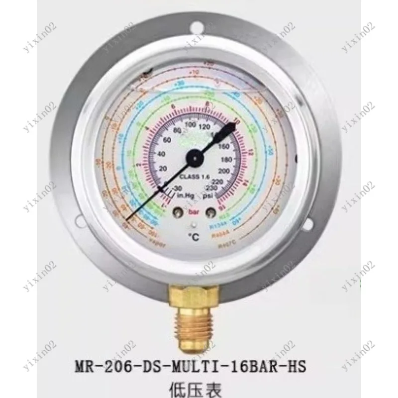 1PCS Axial/Radial Pressure Gauge for Refrigeration Air Conditioning R22/R134a Climate Control Tool