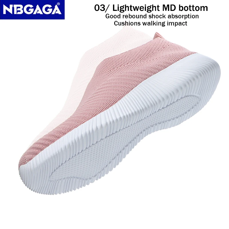 New Pink Sneakers For Women Casual Shoes Comfortable Vulcanized Shoes Breathable Ladies Slip On Flats Shoes Loafers Plus Size 42 image 5