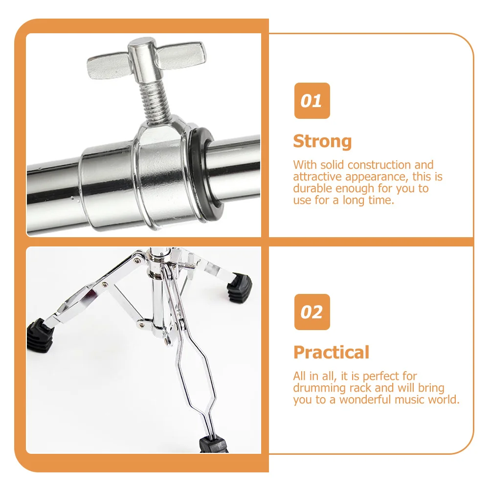 

Alloy Snare Drum Bracket Portable Snare Drum Support Durable and Attractive Design Alloy Dumb Bracket Tripod Shelf