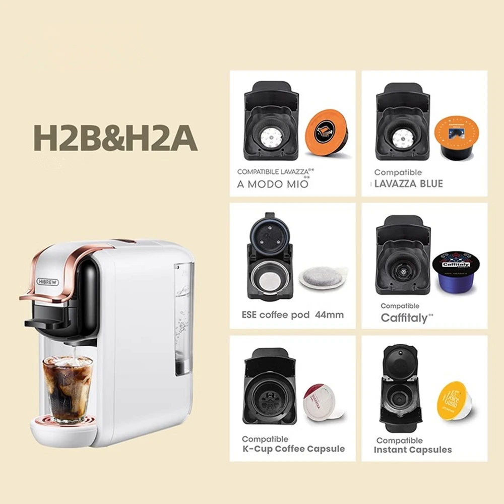 Gli accessori per macchine da caffè a Capsule sono adatti per HIBREW H2A H2B accessori per macchine da caffè portacapsule in polvere di caffè Comp