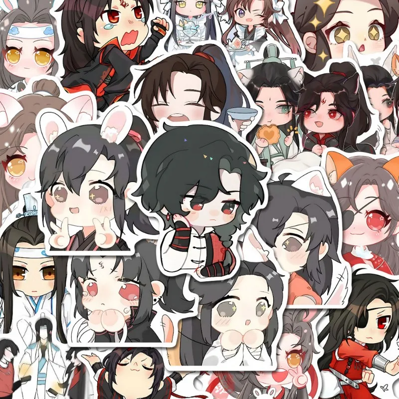 mo dao zu shi Sticker Anime tian Waterproof Sticker Cute Student Stationery Children Supplies Grandmaster of Demonic Cultivation