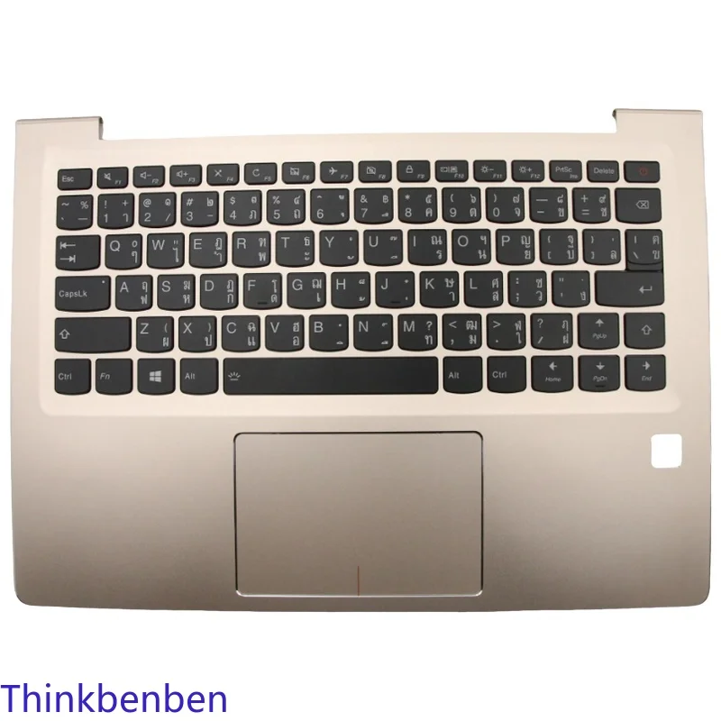 

Golden Upper Case Palmrest Shell Cover Backlit Keyboard For Lenovo Ideapad 710S Plus 13 13ISK 13IKB 5CB0M09461