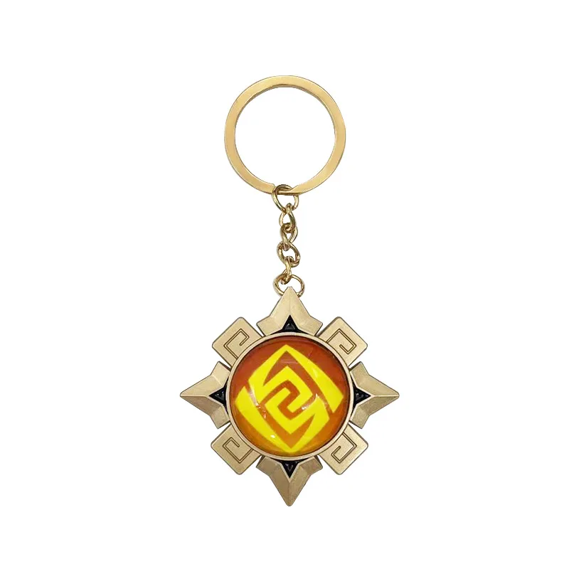 Impact Natlan Visions Anhänger Cosplay Spiel Held Kostüme Zubehör DIY 7 Elemente leuchtende Glas-Schlüsselanhänger Anime-Kollektionen – Detail 8