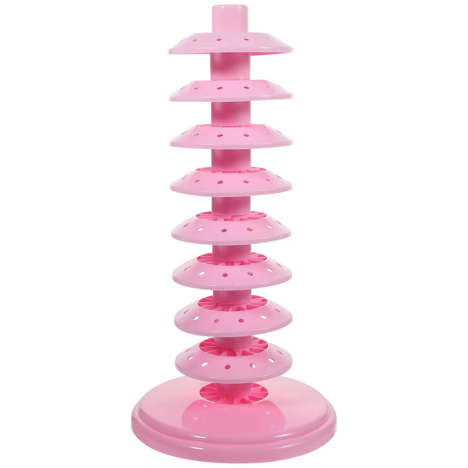 

Candy Rack Lollipop Holder Display Stand 8 Layers Red PP Material Wedding Party Shop Birthday Home Use Decorative