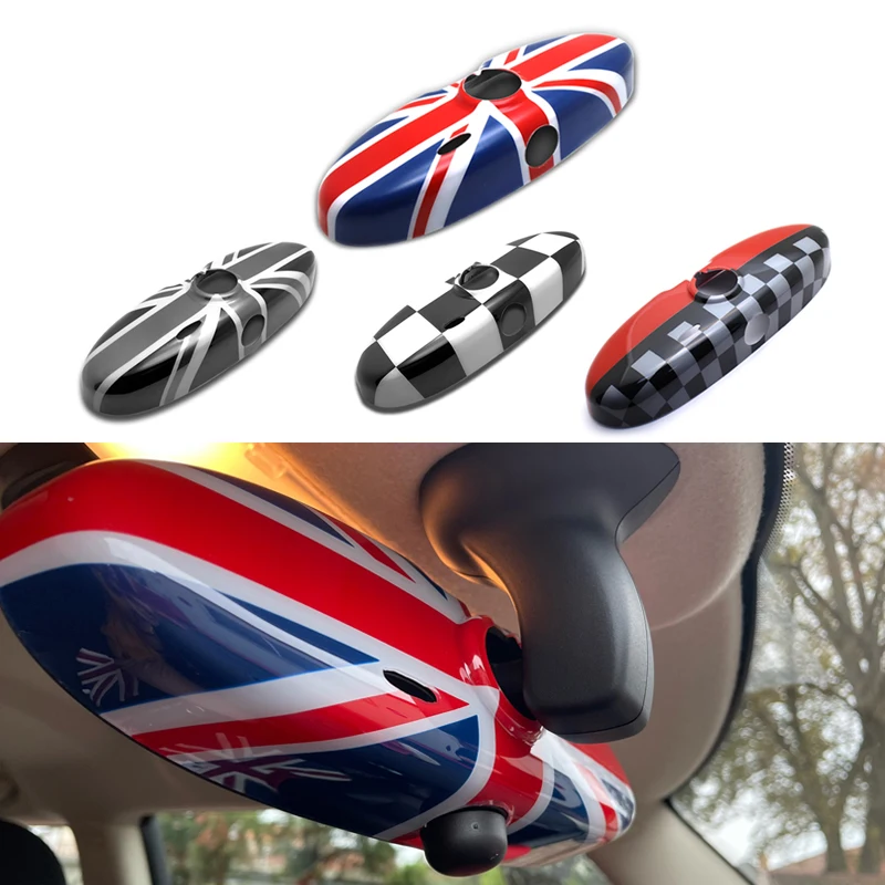 Interior Rearview Mirror Cover Cap Decoration For Mini Cooper R55 R56 R57 R60