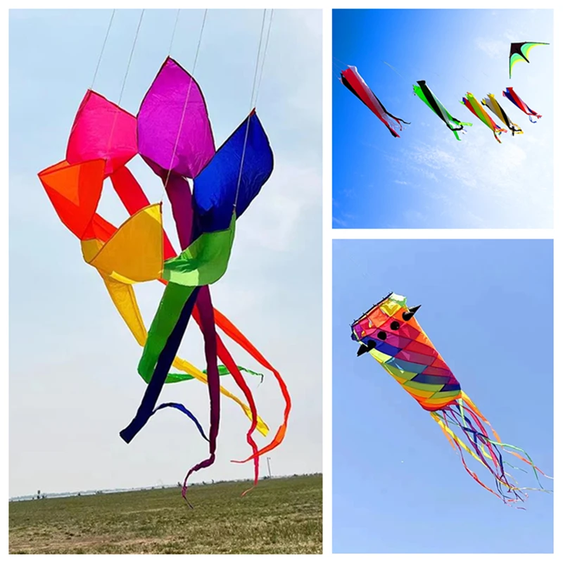 Ogromne latawce wachlarze latawce ogony latające trilobity latawce zabawki dmuchane duże latawce zabawki sporty raviolin fajka Breezemoon fun