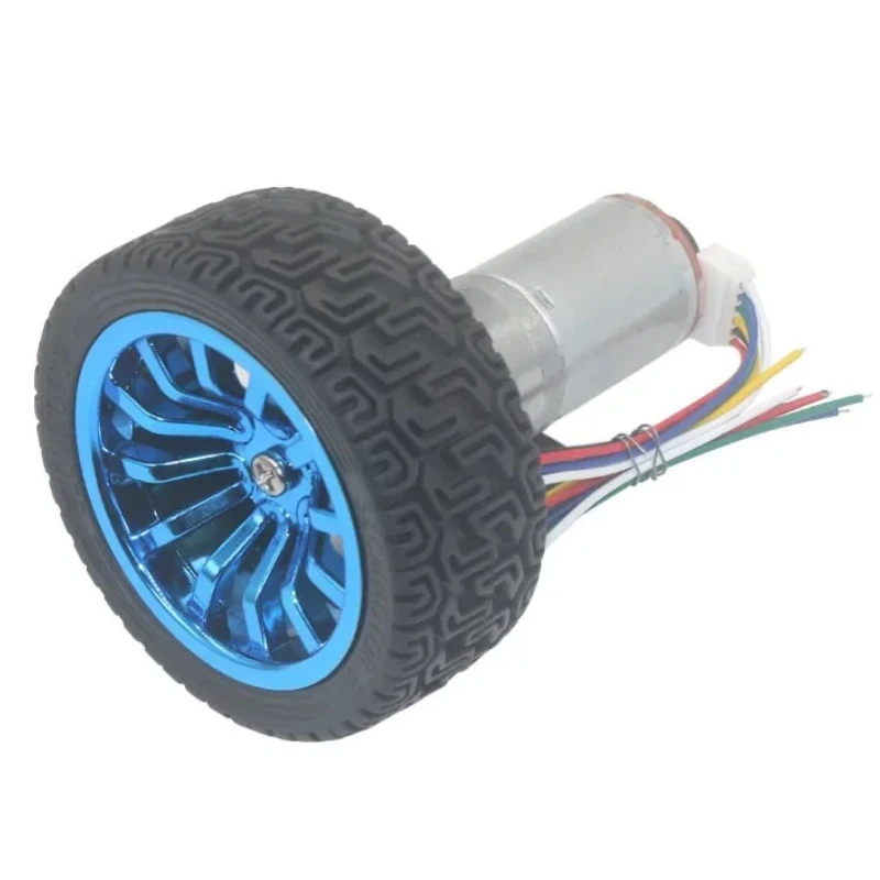 JGA25-370 DC 6V 12V 24V Geared Motor Encoder Speed Measuring Code Disc High Power Large Torque Balance Trolley Motor