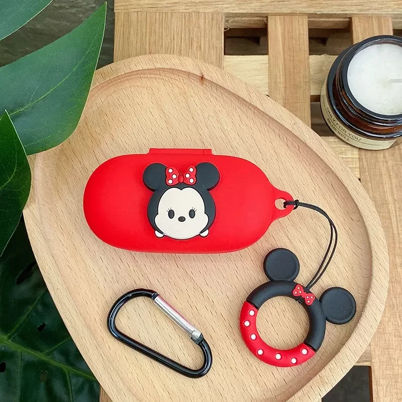 غطاء حماية لسماعات الأذن من كارتون ديزني لهاتف هواوي FreeBuds SE من السيليكون لسماعات الأذن اللاسلكية صندوق شحن كم واقي مع خطاف