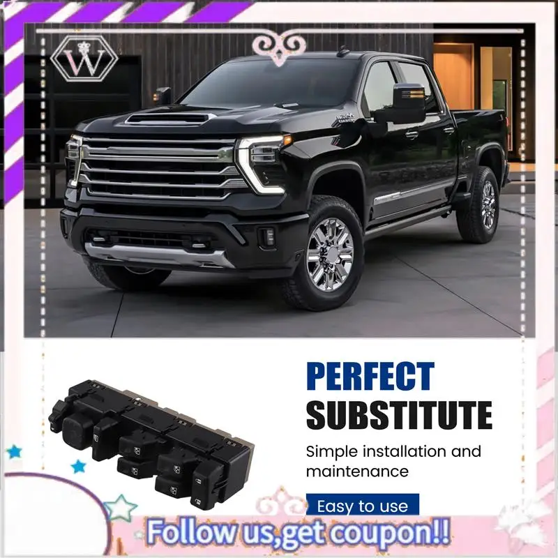 

Portable Power Window Control Switch For Chevy Silverado 2003-2006 GMC Sierra 15186208 15883319