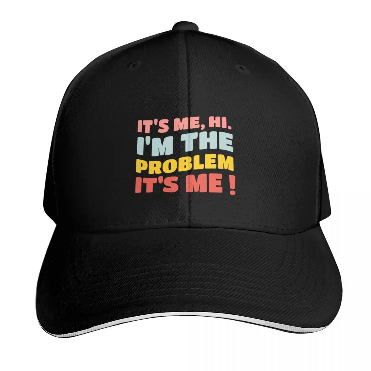IT'S ME HI , I'M THE PROBLEM IT'S ME ! Baseball Cap Streetwear Hip Hop Trendy Vintage Retro Embroidered Lightweight Packable