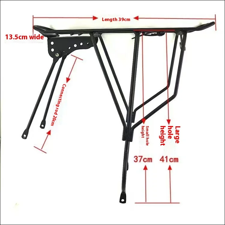 Universal Rear Seat Rack for Mountain Bike Bicycle Luggage Rack with Carrying Capacity Tail Rack