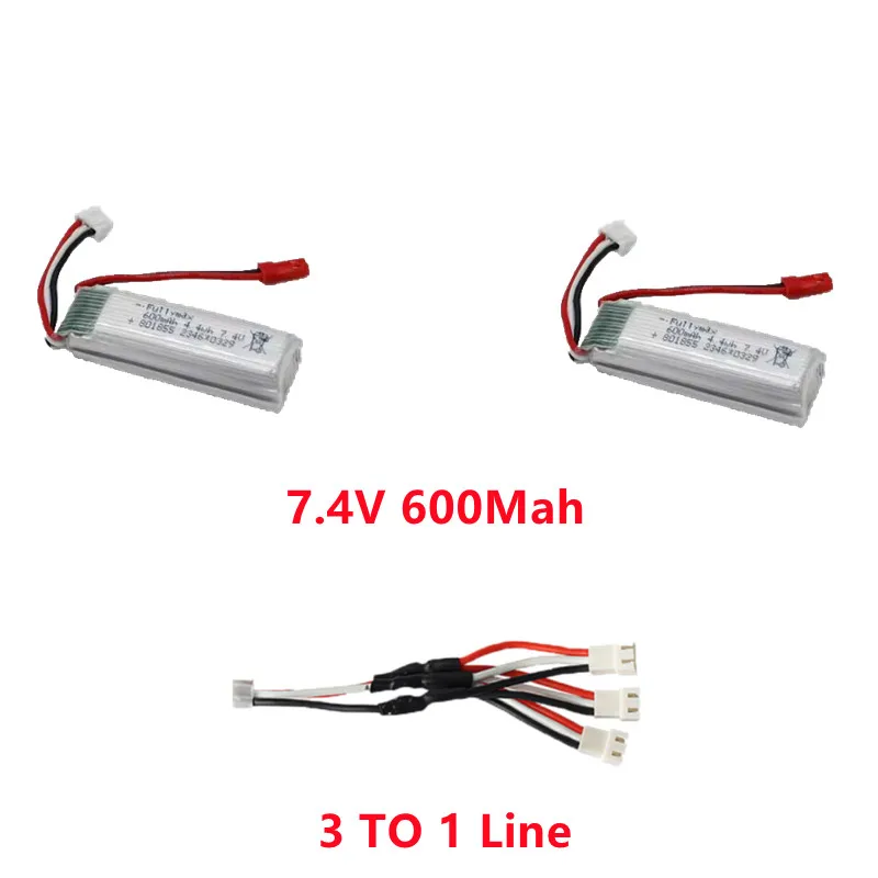 A280 EPP AtlanMaterials-Pièces de rechange pour avion radiocommandé, batterie 7.4V, 600mAh, 6G