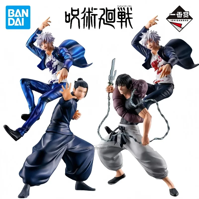 

In Stock Original Anime Figures Bandai Ichiban Kuji Jujutsu Kaisen Satoru Gojo Geto Suguru Fushiguro Toji Anime Toys Gift