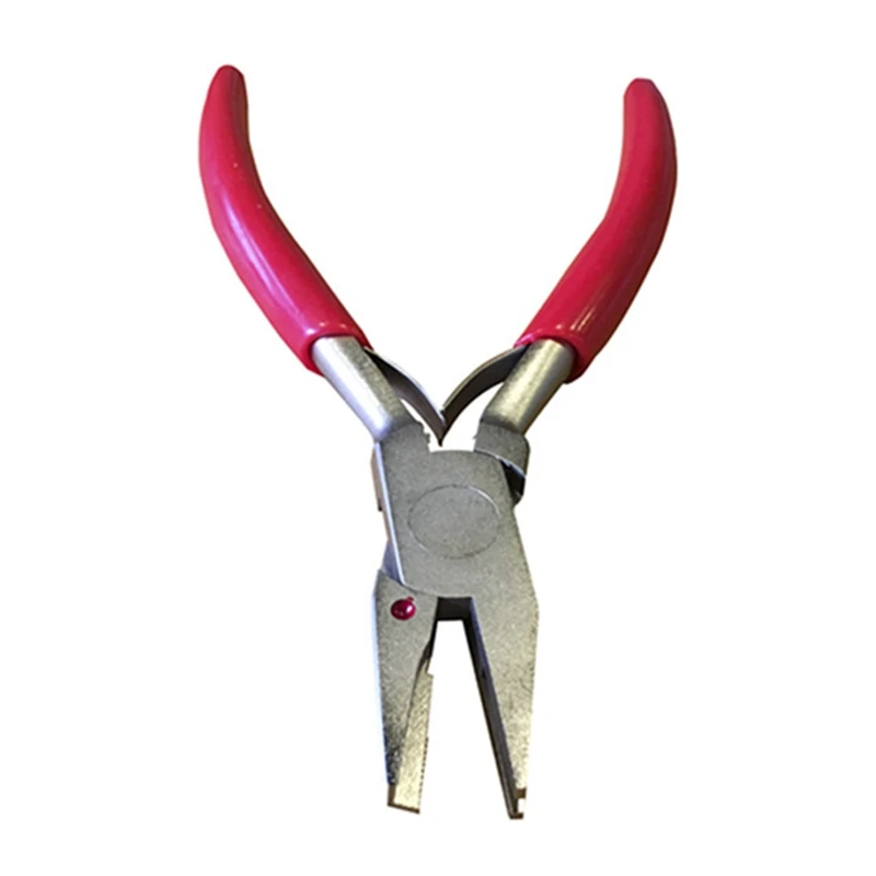 Plástico Alicate Crimper para Plástico Espiral Vinculativo Espinhos Vermelho e Prata Metal Cortador pc