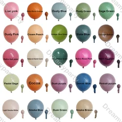 5/10/12/18inch Retro Pastel Colored Balloons Christening Party Decor Birthday Bride Baby Shower Gender Reveal Baptism Decoration