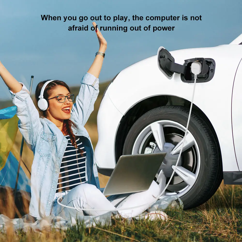 EV Charging Adapter Type 1 To Triangle Plug 5 Holes 250V16A Electric Vehicle Charging Pile Conversion Plug