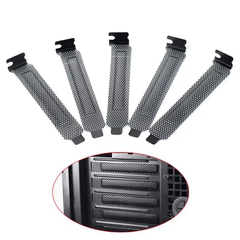 5 Stuks Pci Slot Cover/Pci Slot Cover Stof Filter Blanking Board Koelventilator Filter Filter Ventilatie Pc Computer Case