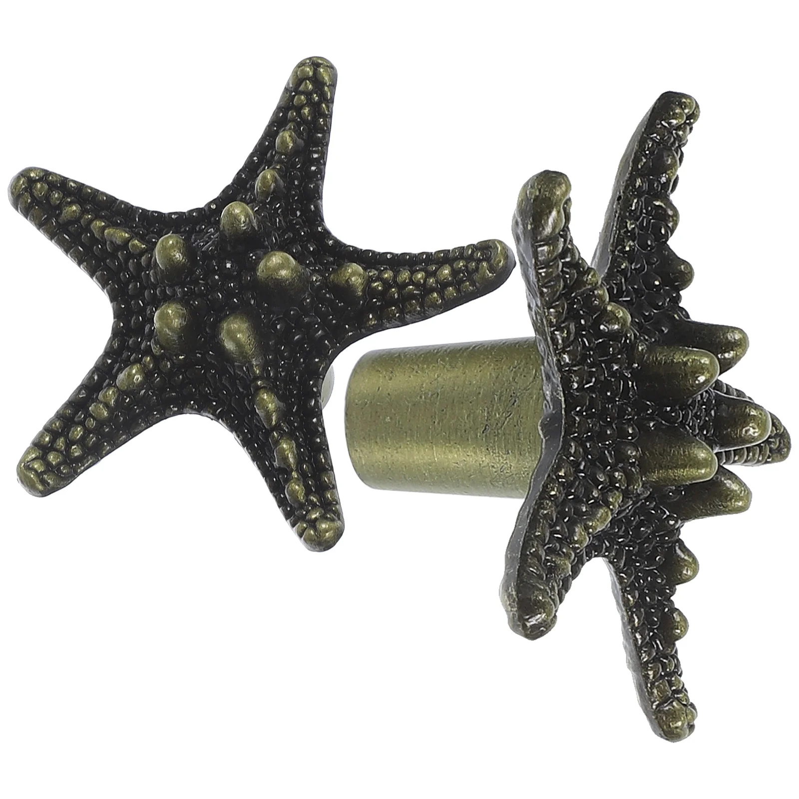 

2pcs Pull H les Zinc Alloy Bronze Cabinet Door Knobs Drawer Wardrobe niture Hardware Sea Star for Cabinets