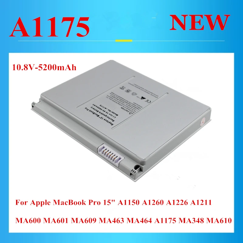 10.8V A1175  MA348 For Apple MacBook Pro 15