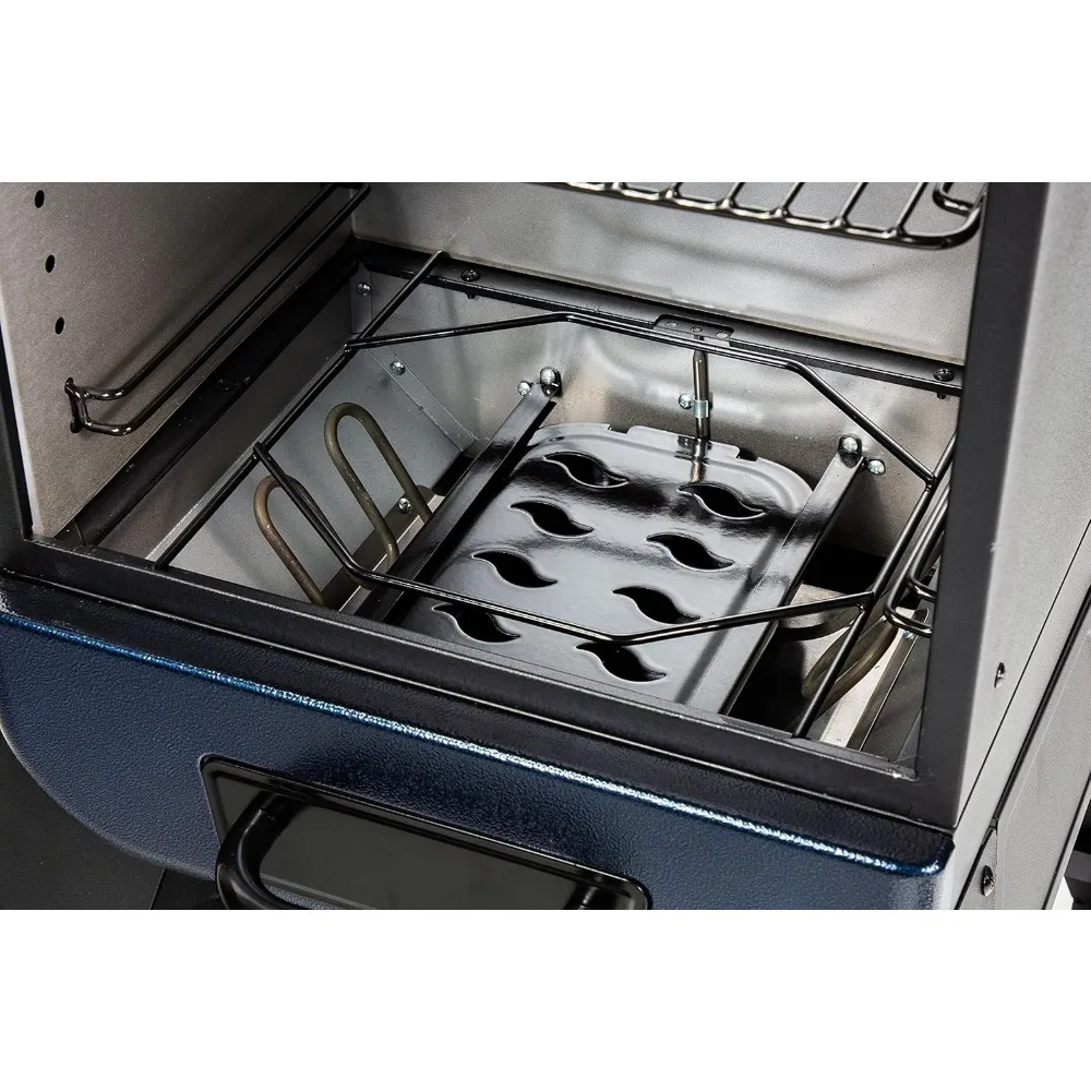 Grills PBV3A1 Fumante Elétrico, Blue Hammertone, 684 polegadas m2,