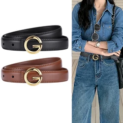 High End Women's Belt Retro G Buckle Belt Fashion Jeans Belt Casual Long Skirt Belt