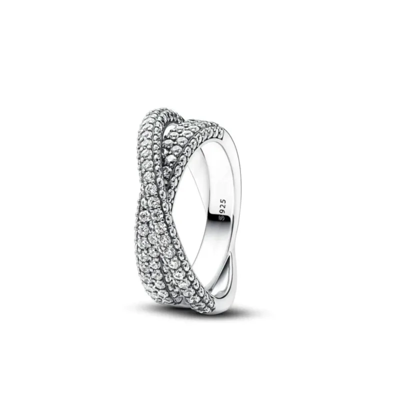 European New 925 Silver Heart-Shaped,Floral,Square Ring Suitable for Exquisite High-Quality Jewelry for Women at Wedding Parties gallery 4
