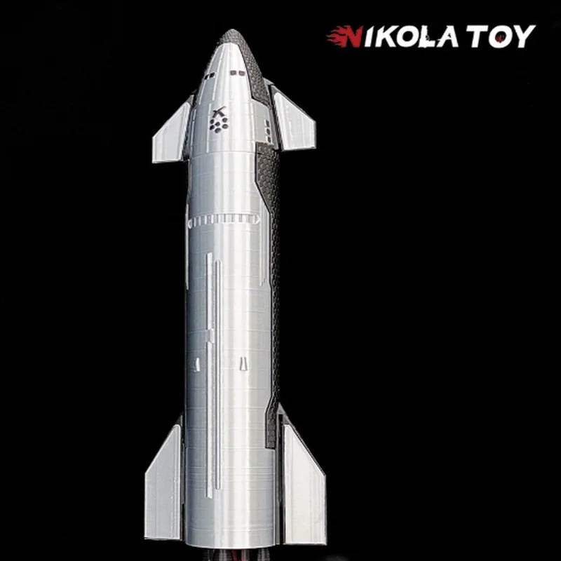 Nikolatoy 3d Printed Starship Spacex Model 1:200 Tail Flame Effect Accelerator Cool Model Perfectly Restored Rocket Recovery