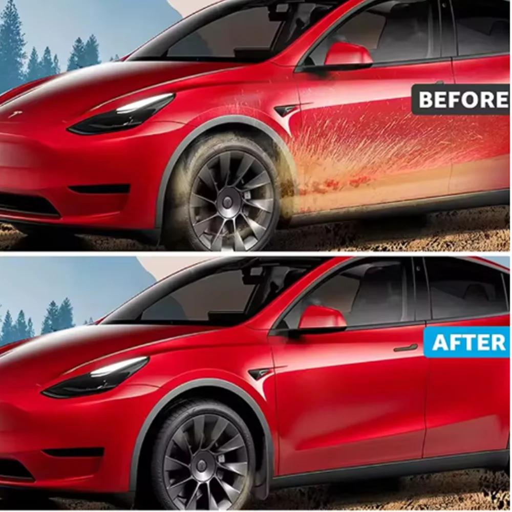 Tesla 2020 - 2024 2025 모델 Y 주니퍼 스플래시 가드 펜더 드릴링 없음 테이프 없음 전천후 머드 플랩 액세서리 썸네일 5