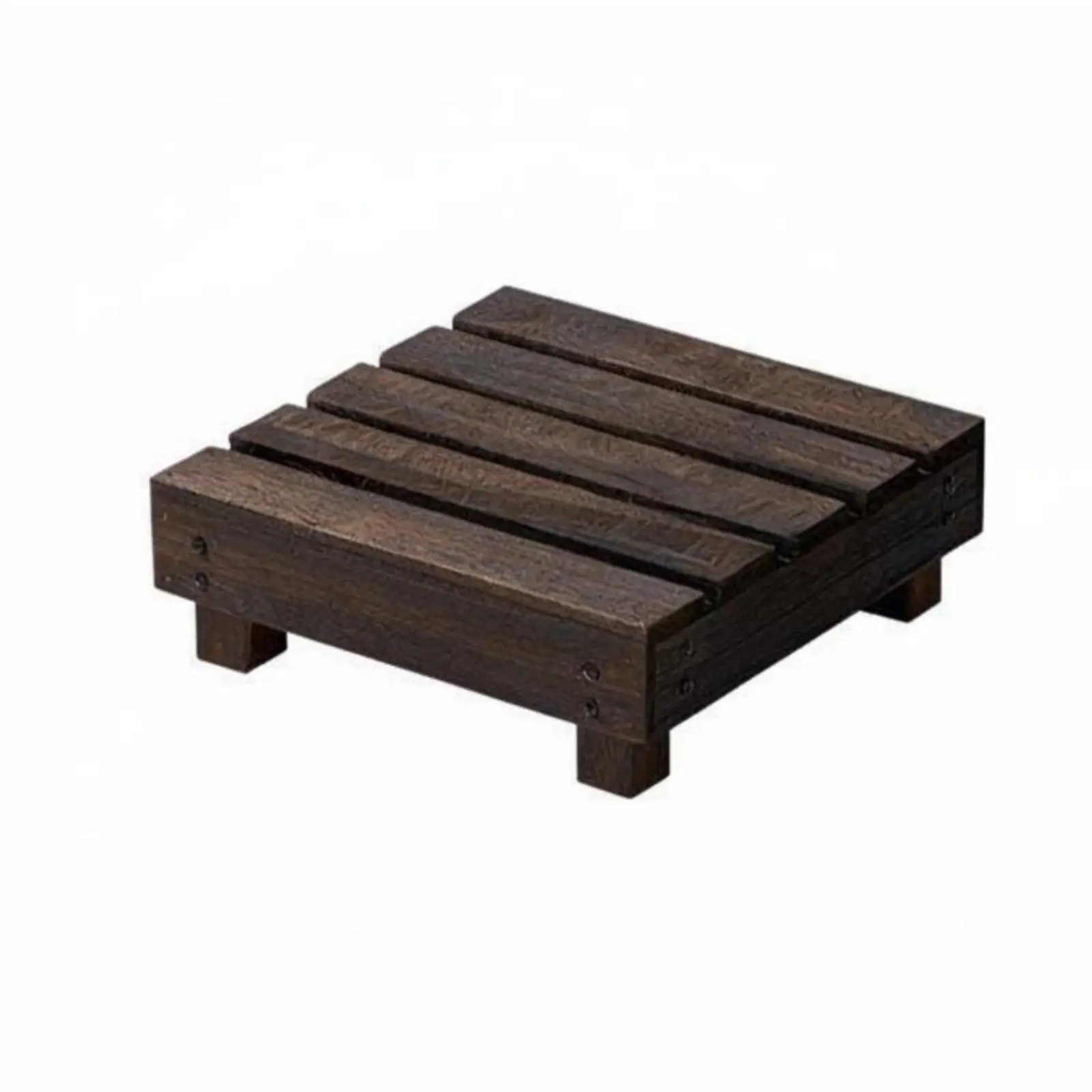 Decorative Wooden Plant Rack for Indoor Potted Plants with Sturdy Metal Joint Support