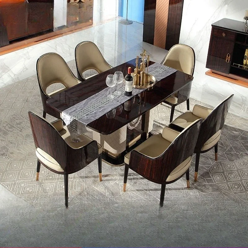 Combination of postmodern household rectangular solid wood small apartment creative furniture