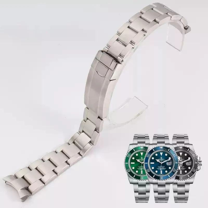 

Watch Bracelet For Rolex DAYTONA GMT SUBMARINER Watch Accessories Metal Strap 904 Stainless Steel 20mm 21mm