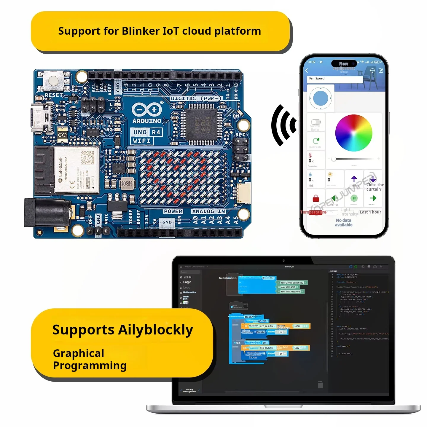 Arduino UNO R4 WiFi ABX00087 D - Smart Home Arduino Uno recension och pris
