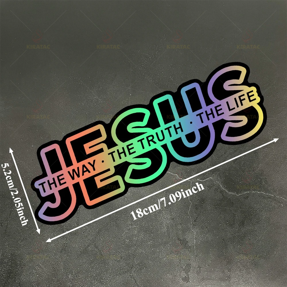 1PC JESUS THE WAY THE TRUTH THE LIFE Motocycle Stickers for DIY Motorbike Fairing Self-adhesive Fender Fuel Tank Vinyl Decals