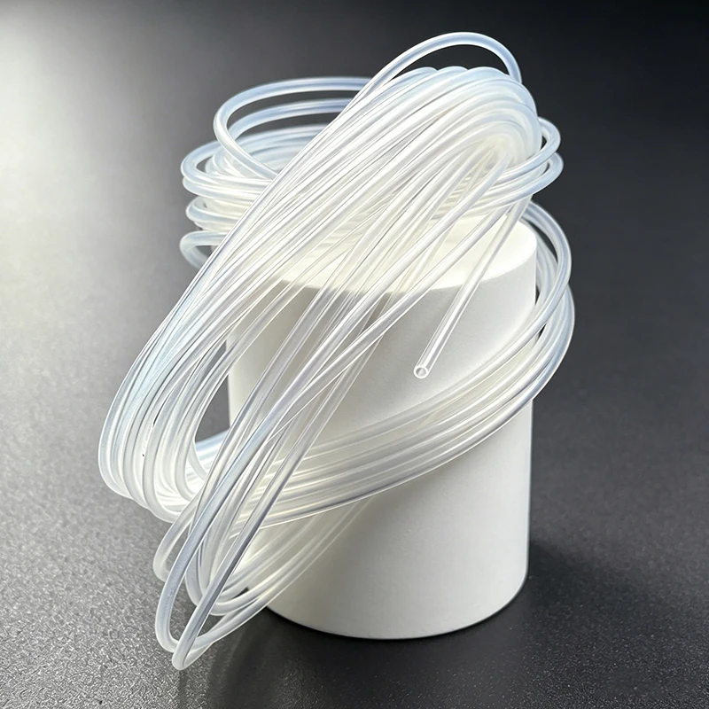 Food Grade Clear Silicone Tubing ID 0.5-4mm Nontoxic Bendable Drinking Safe Leakproof Hose for Coffee Water Filter