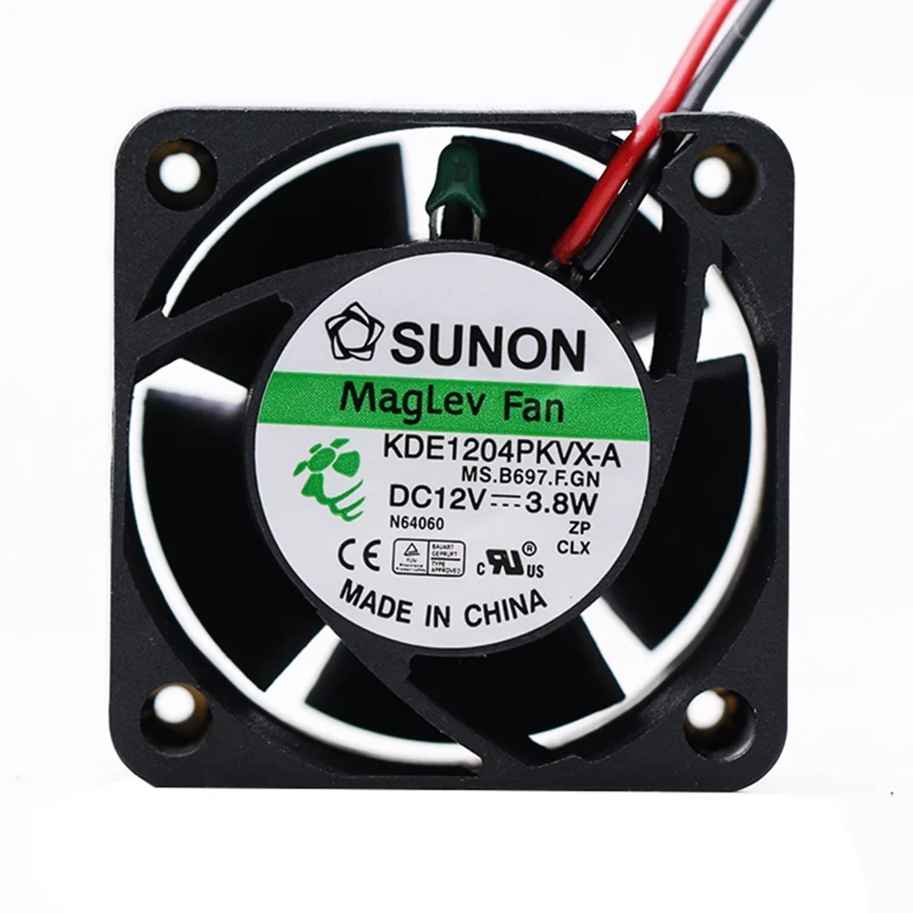 SUNON-ventilador de refrigeración KDE1204PKVX DC12V 1,4 W, fuente de alimentación aAxial, 3 pines, 40MM, 4CM