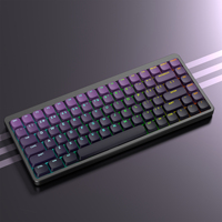 Custom Low Profile Gradient Purple RGB Backlit Keycaps 132 Keys Double Shot PBT Keycaps for Cherry Gateron MX Switches Keyboard