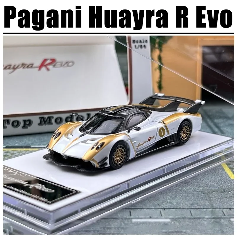 Top 1/64 Pagani Huayra R Evo, vehículo de juguete de aleación, modelo de Metal fundido a presión, regalos