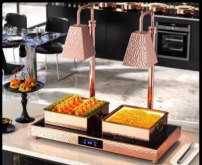 Buffet food insulation light catering cooked food heating warm food light