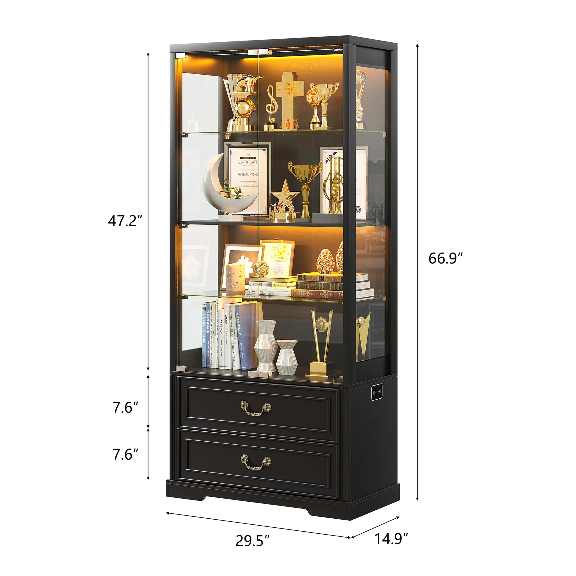 @Large storage cabinets, display cabinets with LED lights, living room bookcases, modern minimalist shelves, bedroom wardrobes