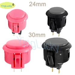 Sanwa button obsf consola de videojuegos multijuego, controlador Hitbox, Tablero Arcade, Pc Neo Geo, 24mm, 30mm, rosa y gris, novedad Original