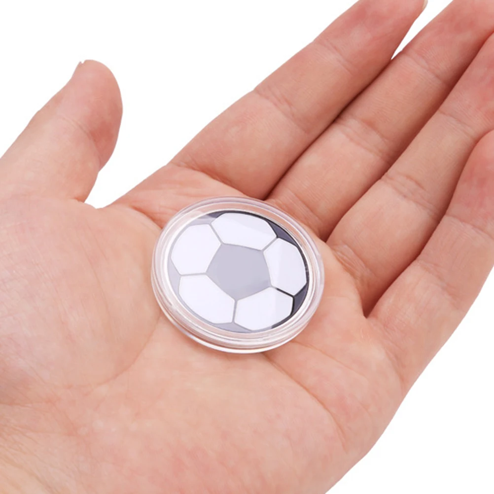 

Edge Divider Referee Coin for Picking Side Soccer Toss Supplies Convenient Judge Coins Practical Competition Toss