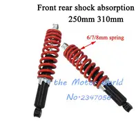 Amortiguador trasero delantero de 250mm y 310mm para motocicleta 50cc-125cc Dirt Pit Bike ATV Go Kart