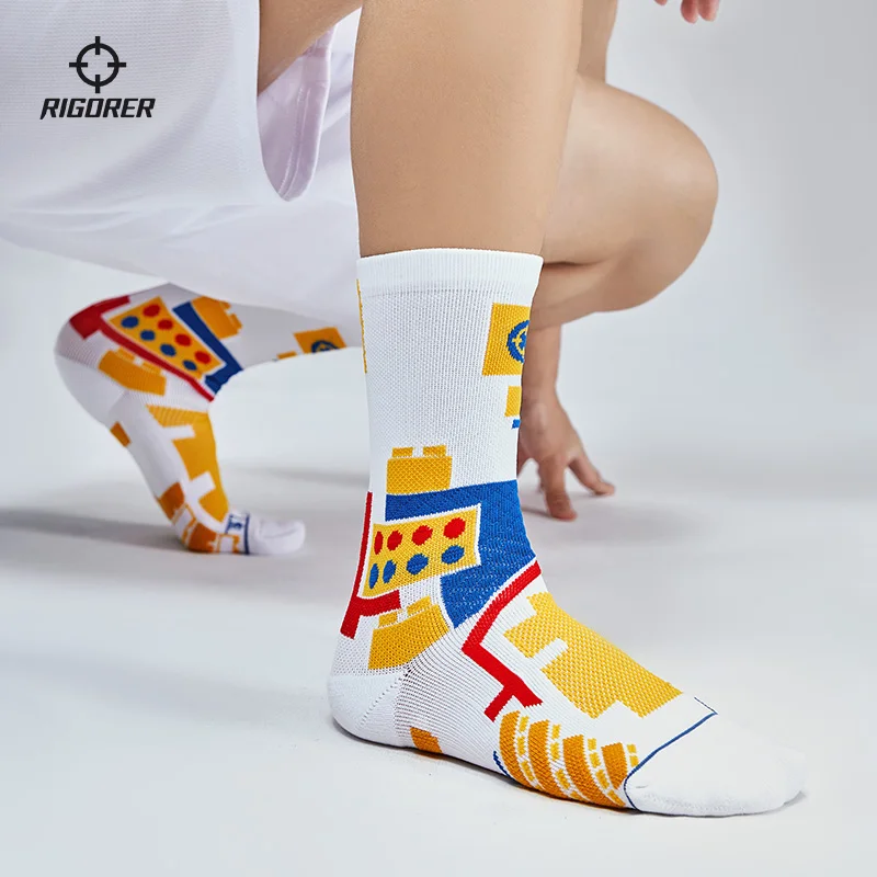 

RIGORER Long Tube Basketball Socks High Top Elite Socks Non-slip Breathable Thick Bottom Personalized Towel Socks Sports Socks