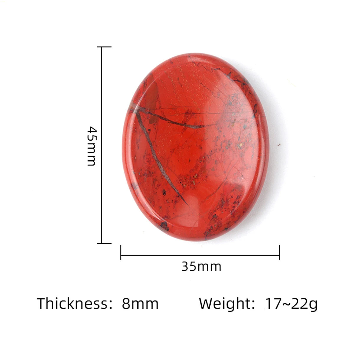 35x45mm kciuk martwi kamienie owalny masaż uzdrawianie kwarcem kryształowej czakry terapia energetyczna medytacja duchowa naturalny kamień szlachetny wystrój